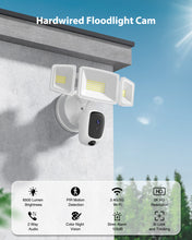Load image into Gallery viewer, Atfoyer Hardwired 2K HD Floodlight Camera